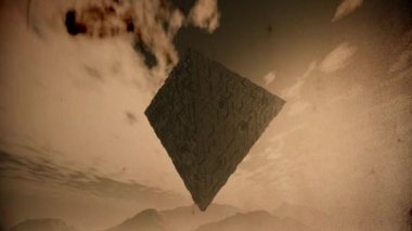 4K Ters Uzaylı Piramidi Misty Valley Sineması 3 boyutlu animasyon