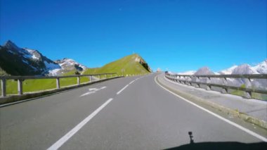 Grossglockner yüksek Alp yolun en yüksek bölüm