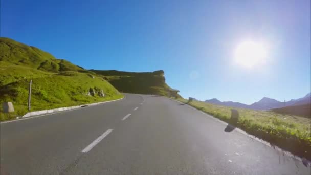 Estrada alta de Grossglockner cênica alpina — Vídeo de Stock