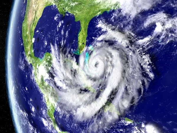 Hurricane Matthew approaching Florida — Stock Photo, Image