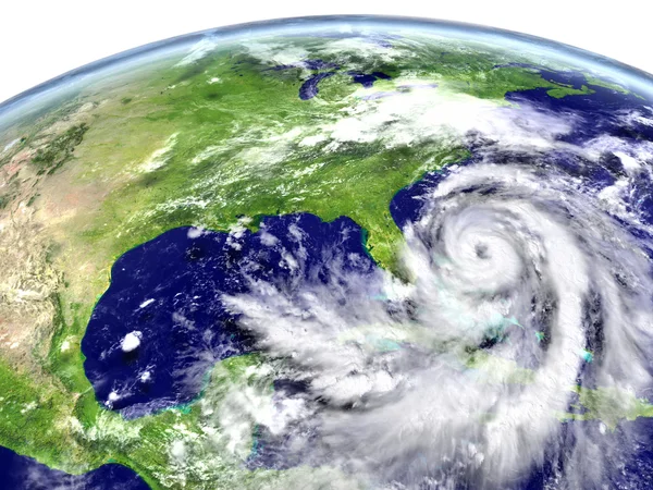 Hurricane approaching America — Stock Photo, Image