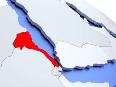 Dünya Haritası üzerinde Eritre