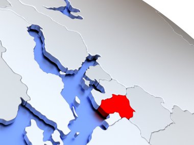 Litvanya dünya haritası üzerinde