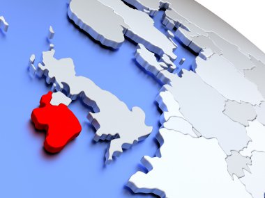 İrlanda'da Dünya Haritası