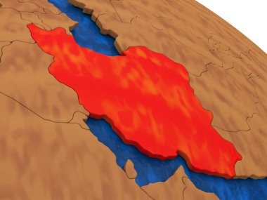 Iran ahşap dünya üzerinde