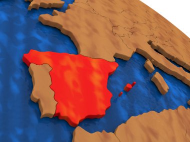 İspanya ahşap dünya üzerinde