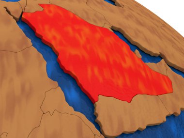 Suudi Arabistan ahşap dünya üzerinde