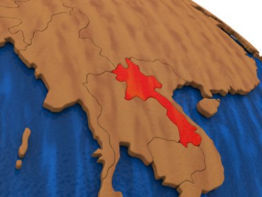 Laos ahşap dünya üzerinde