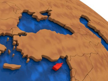 Kıbrıs ahşap dünya üzerinde