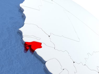 Gine-Bissau dünya üzerinde