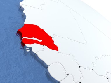 Senegal en globoSenegal Globe