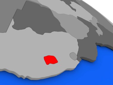 Lesotho kırmızı
