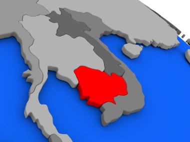 Kamboçya'da kırmızı