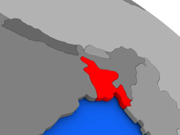 Bangladesh in het rood — Stockfoto