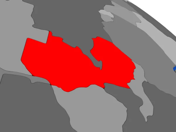 Sambia in Rot — Stockfoto