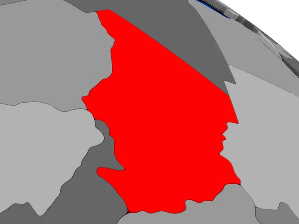 Tchad i rött — Stockfoto