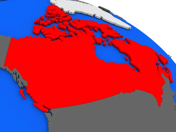 Canadá em vermelho — Fotografia de Stock