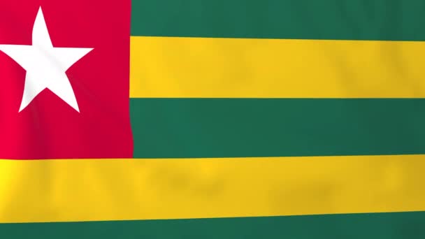 Bandeira de togo — Vídeo de Stock