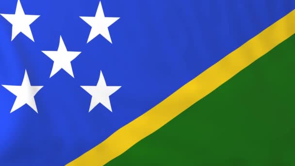 Flag of Solomon islands — Stock Video