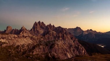 Dolomites, İtalyan Alpleri Peaks'e Timelapse