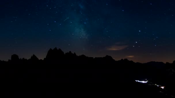 Festői timelapse a Dolomitok — Stock videók