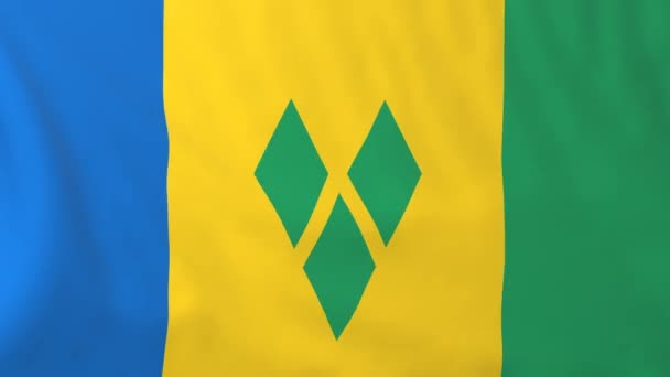 Bandiera di Saint Vincent — Video Stock