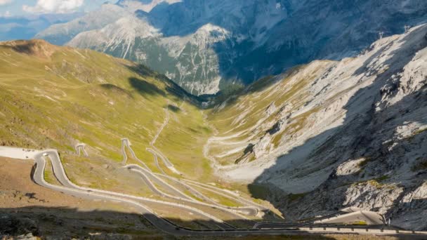 Prazo de passagem do Stelvio — Vídeo de Stock