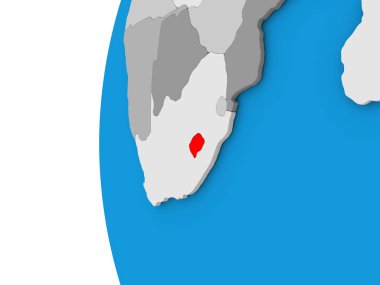 Lesotho dünya üzerinde