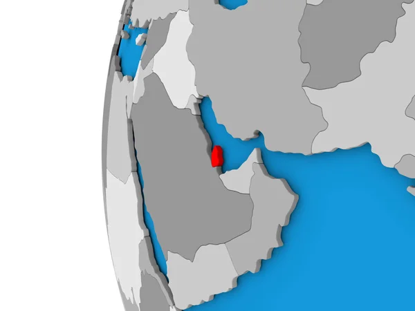 Qatar sul globo — Foto Stock