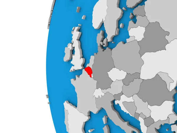 Belgium a világon — Stock Fotó