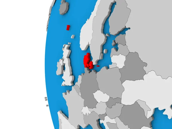 Danimarka Globe — Stok fotoğraf