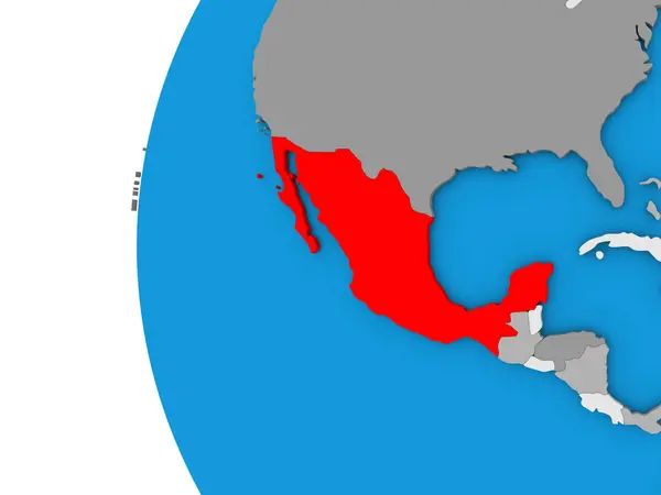 Mexiko auf dem Globus — Stockfoto
