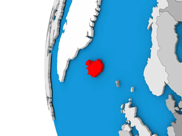 Dünya üzerinde İzlanda — Stok fotoğraf