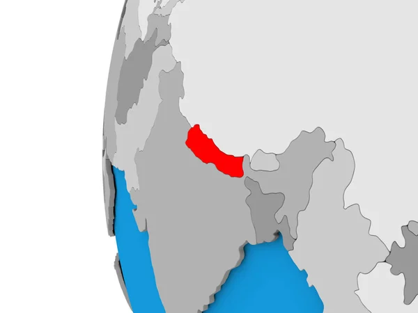 Dünya üzerinde Nepal — Stok fotoğraf