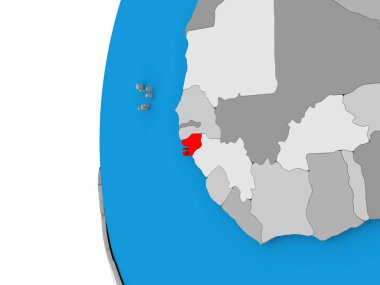 Gine-Bissau dünya üzerinde