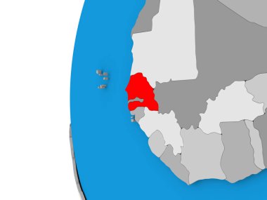 Senegal en globoSenegal Globe