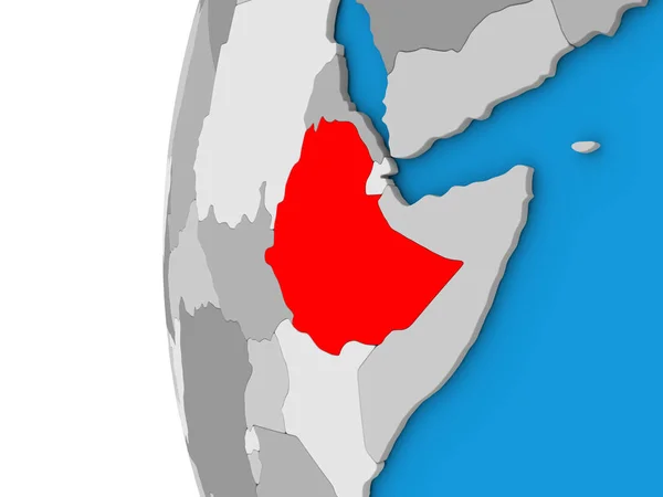 埃塞俄比亚在地球上 — 图库照片