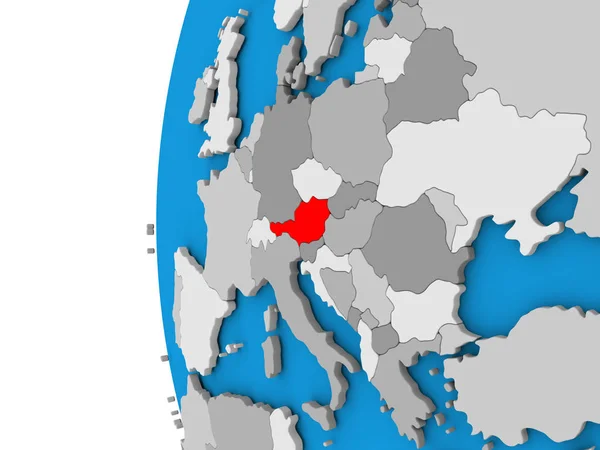 Austria en el mundo — Foto de Stock