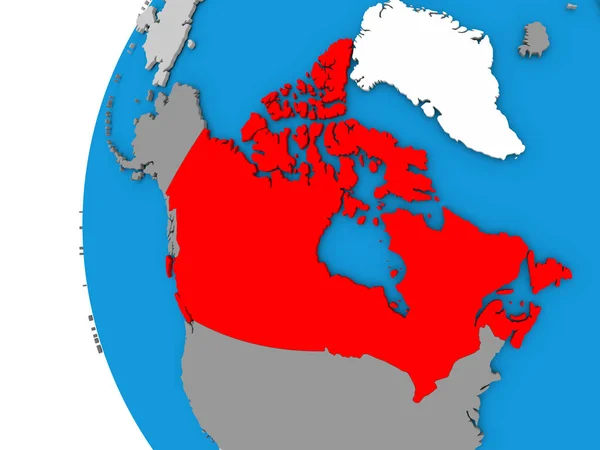 Canadá no globo — Fotografia de Stock