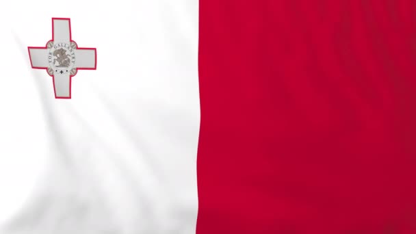 Maltská vlajka — Stock video