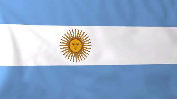 Bandera de Argentina — Vídeos de Stock