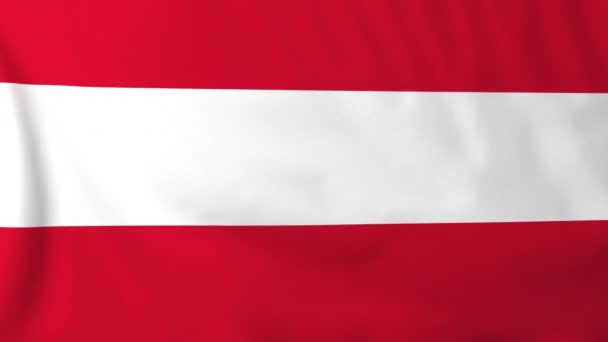 Flagge von Österreich — Stockvideo