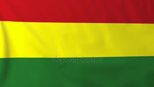 Bolivijská vlajka — Stock video