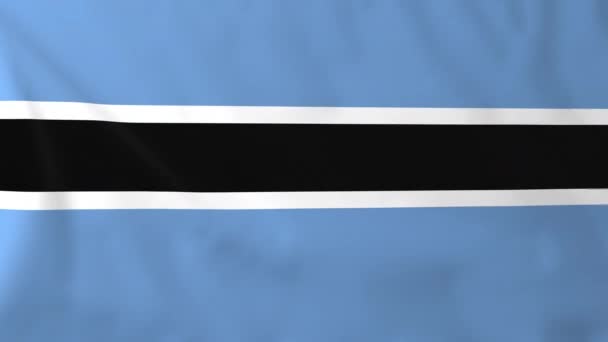 Bandera de Botswana — Vídeos de Stock