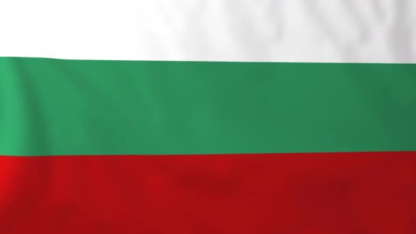 Bandeira da Bulgária — Vídeo de Stock
