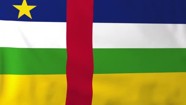 Bandeira de Central Afr.Rep . — Vídeo de Stock