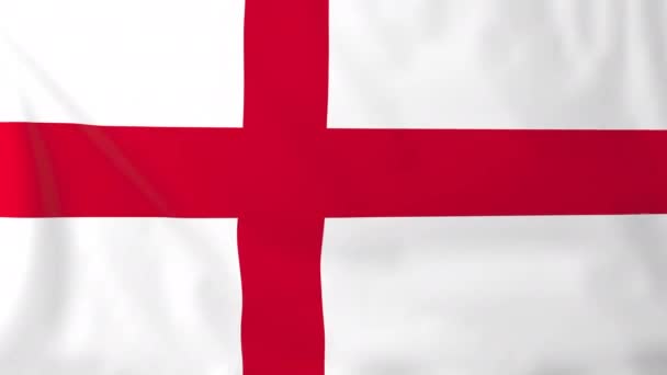 Vlag van Engeland — Stockvideo