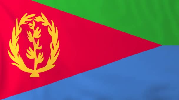 Bandeira da eritreia — Vídeo de Stock