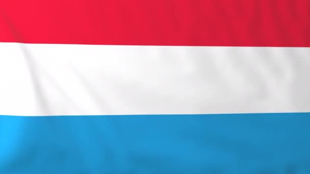 Vlag van Luxemburg — Stockvideo