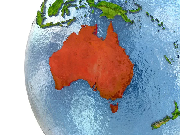 Australia en rojo — Foto de Stock